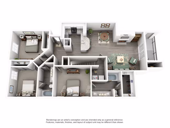 Unit 2321 1626 floor plan